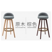 木製 可360度旋轉 BAR CHAIR (IS7196)