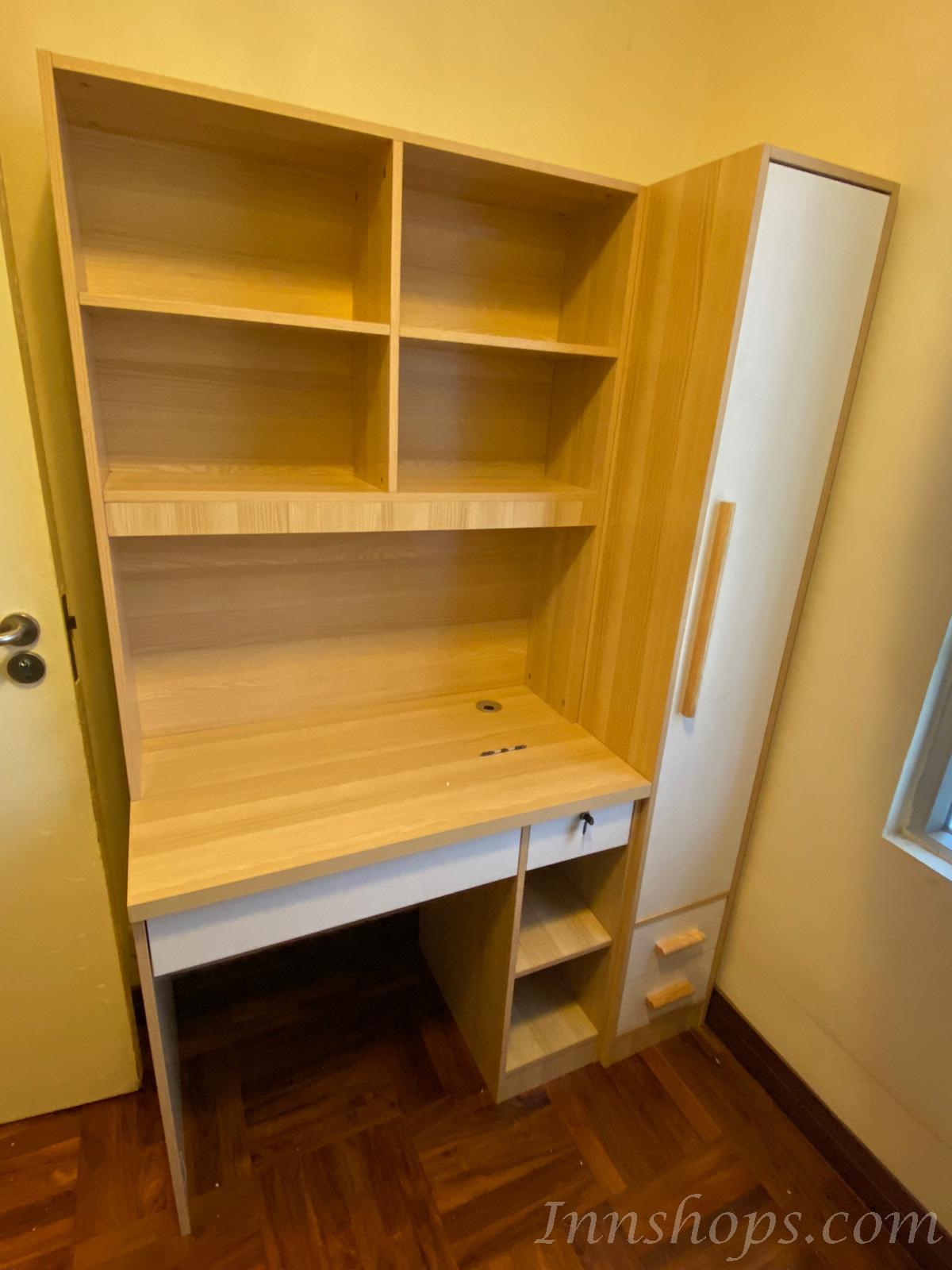 北歐品味系列 單門衣櫃電腦枱組合 120cm/160cm (IS6764)