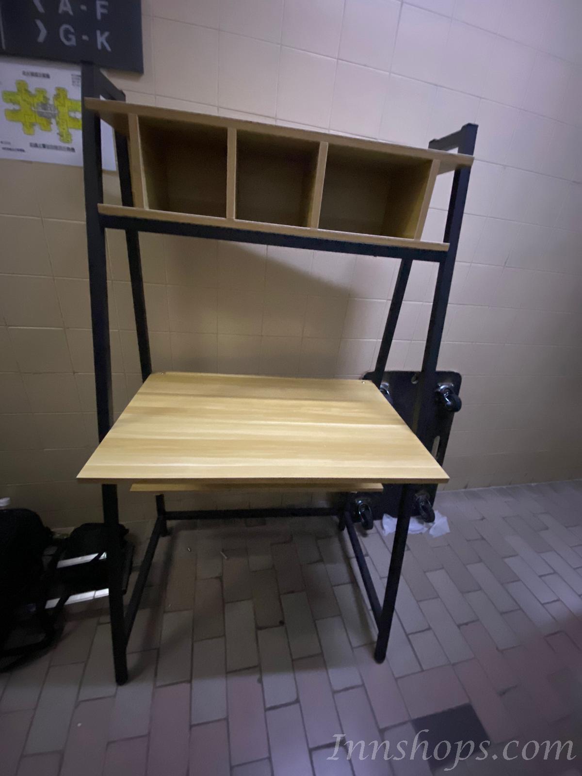 時尚系列簡約書枱連書架 60cm/70cm/80cm/100cm/120cm (IS6412)