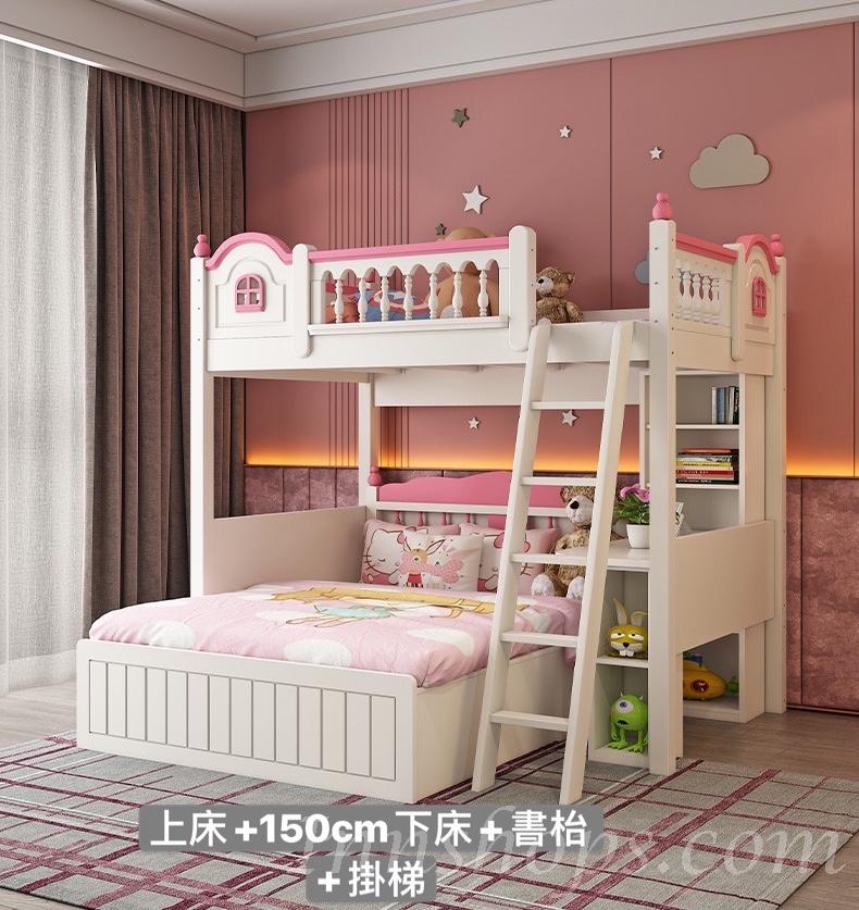 兒童傢俬 丁字床 下床油壓床 小朋友床 *4呎/5呎/6呎(不包床褥)  (IS7385)