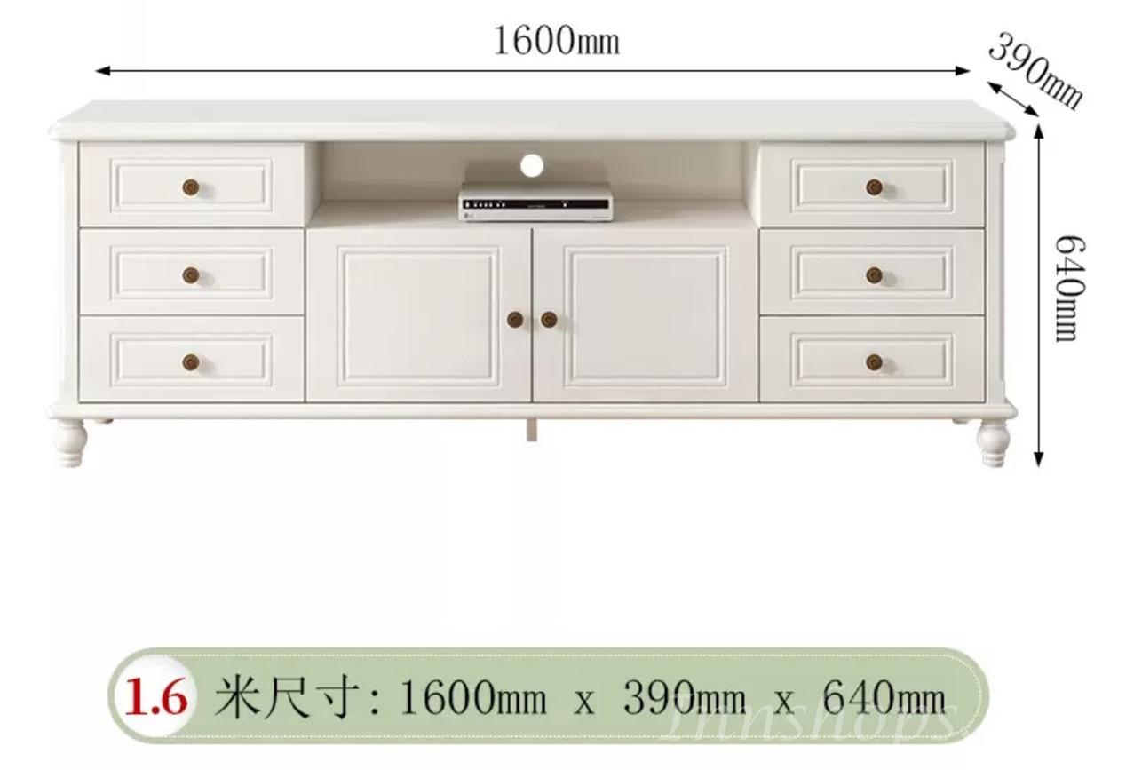 田園純白系列 電視櫃 180cm/200cm/220cm (IS7410)