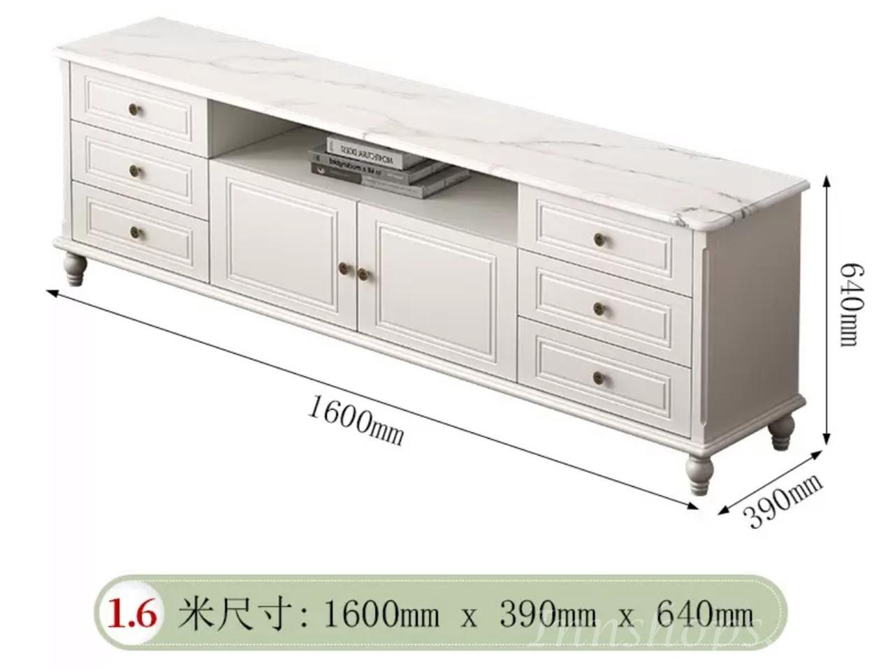 田園純白系列 電視櫃 180cm/200cm/220cm (IS7410)