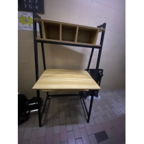 時尚系列簡約書枱連書架 60cm/70cm/80cm/100cm/120cm (IS6412)