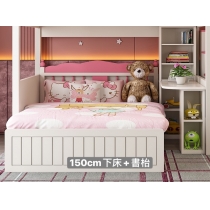 兒童傢俬 丁字床 下床油壓床 小朋友床 *4呎/5呎/6呎(不包床褥)  (IS7385)