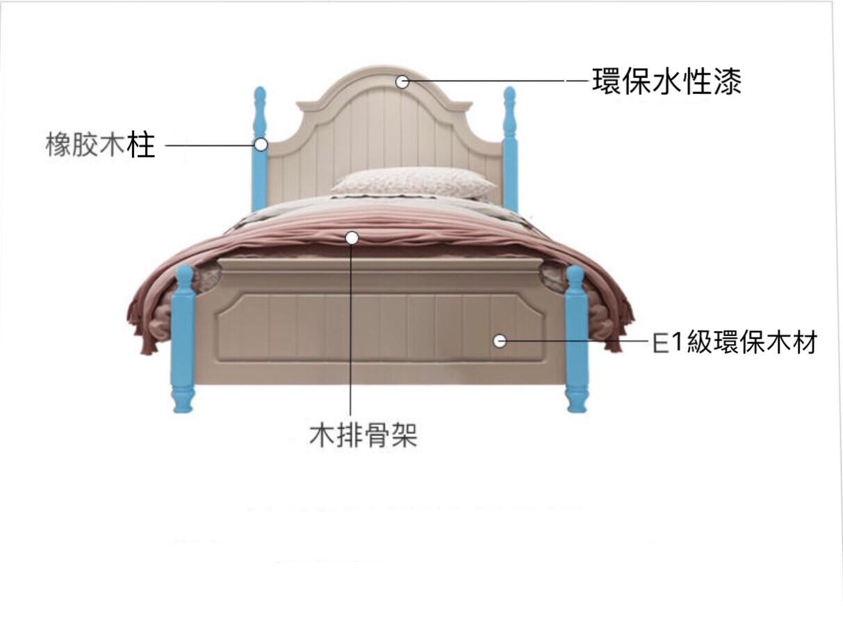 兒童傢俬系列 油壓公主床 小朋友床 *4呎 (不包床褥)(IS7506)