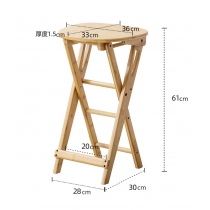 竹製摺疊吧椅 (IS7475)