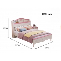 兒童皇國 油壓公主床 小朋友床 *4呎/5呎(不包床褥)(IS7504)