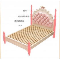 兒童傢俬系列 公主床 小朋友床 *4呎半/5呎/6呎 (不包床褥)(IS7505)