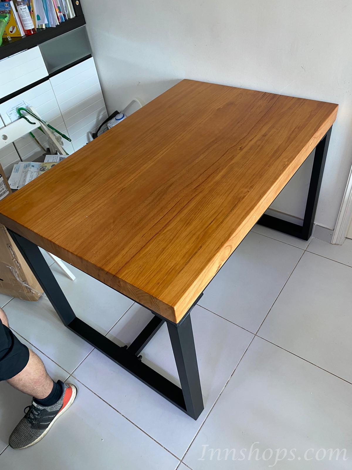 學校傢俱 實木厚身餐枱 書桌可訂造 120cm/130cm/140cm/150cm/160cm/180cm (IS3935)