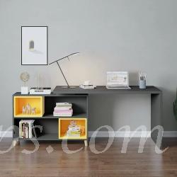 摩登系列 L型書枱轉角電腦枱 (100+80)cm/(120+100)cm/(140+100)cm (IS7556)