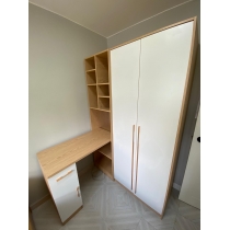 北歐品味系列 2門衣櫃 書枱組合 133cm (IS7171)