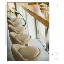 木製 可360度旋轉 BAR CHAIR (IS7196)