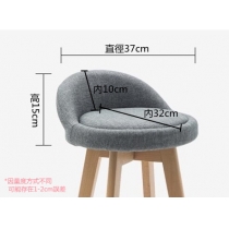 木製 可360度旋轉 BAR CHAIR (IS7196)