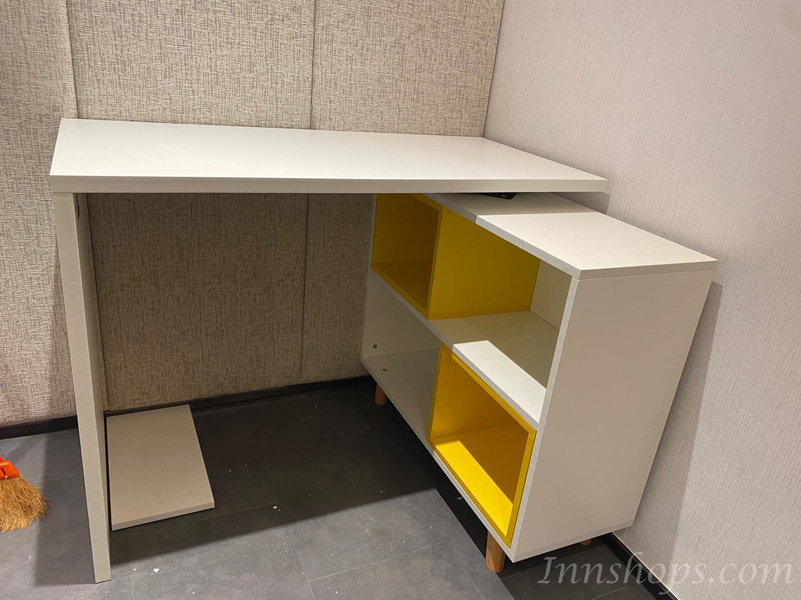摩登系列 L型書枱轉角電腦枱 (100+80)cm/(120+100)cm/(140+100)cm (IS7556)