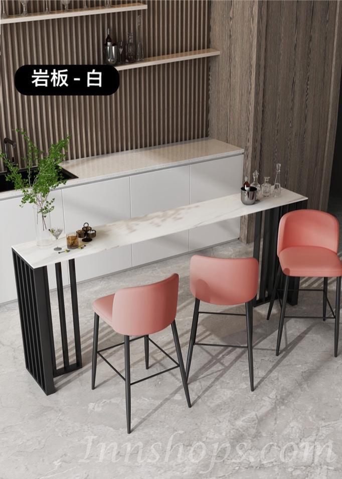 北歐格調系列 岩板輕奢bar枱bar椅 100/120/140/160/180/200cm (IS7634)