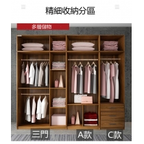 北歐品味系列 2門3門衣櫃 60cm/80cm/140cm/160cm/200cm   (IS7244)