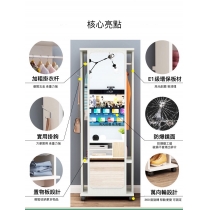 時尚系列 360度旋轉連身鏡連儲物櫃掛衣架 (IS7654)