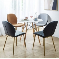 意式皮革餐桌椅 (IS7676)