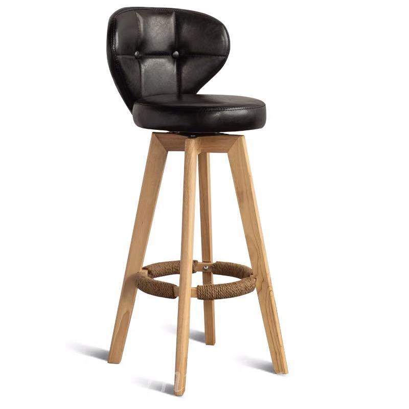 北歐 BAR CHAIR 木架款可旋轉 (IS4748)