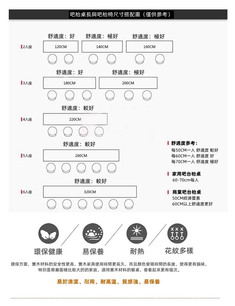 鐵藝系列 bar枱椅子*120cm/140cm/160cm/180cm/200cm  (IS4830)