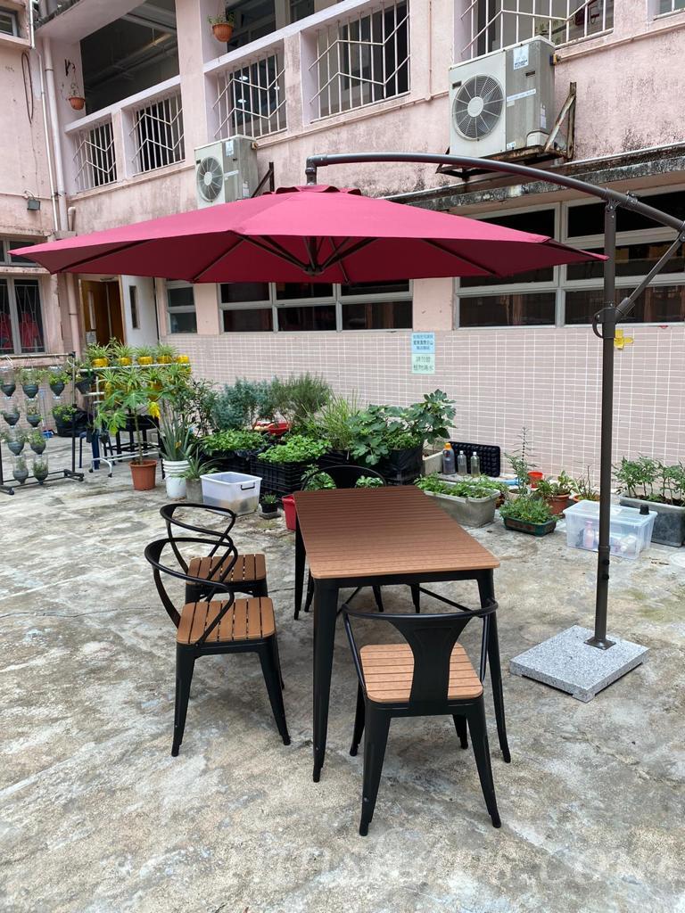 戶外家具 學校傢俬庭院休閑 桌椅組合(IS6499)