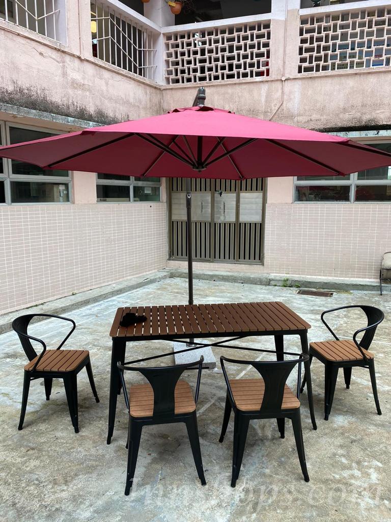 戶外家具 學校傢俬庭院休閑 桌椅組合(IS6499)