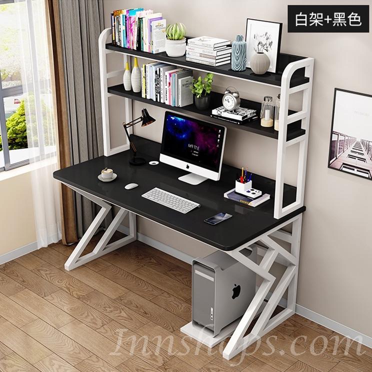 時尚學校傢俬 書台電腦桌 書桌連書架 80cm/100cm/120cm/140cm/160cm (IS7577)
