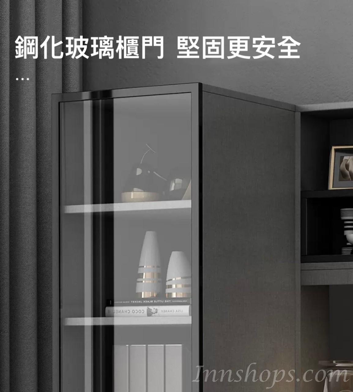 北歐多功能書櫃電腦枱*155.6cm (IS7701)