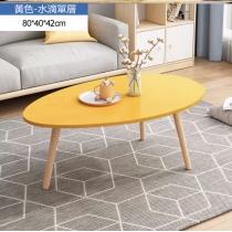 時尚學校傢俱簡約水滴茶几 單層或雙層80cm/90cm/100cm (IS2318)