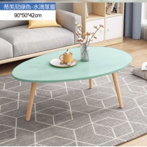 時尚學校傢俱簡約水滴茶几 單層或雙層80cm/90cm/100cm (IS2318)