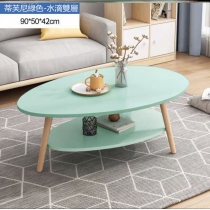 時尚學校傢俱簡約水滴茶几 單層或雙層80cm/90cm/100cm (IS2318)
