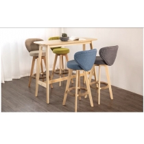 北歐 BAR CHAIR 木架款可旋轉 (IS4748)
