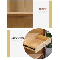美式實木 四門大衣櫃 173cm (IS5792)