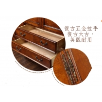 美式實木 四門大衣櫃 206cm (IS5796)