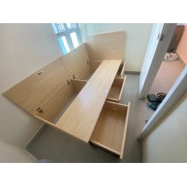 訂造 雙人床儲物床*可自訂呎吋 (不包床褥)(IS5832)