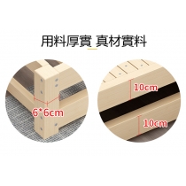 兒童多功能 松木實木折疊伸縮床梳化床兩用榻榻米單人床 (小朋友床 不包床褥)(IS6758)