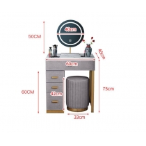 鐵藝系列 大理石伸縮梳妝台*(50-75)/(60-85)cm(IS7095)