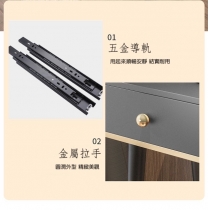 時尚系列 梳妝台配伸縮斗櫃 *60/80/100cm (IS7687)