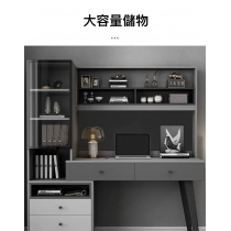 北歐多功能書櫃電腦枱*155.6cm (IS7701)