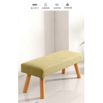 學校傢俬實木布藝換鞋凳梳妝凳床邊長椅子*84cm (IS7704)