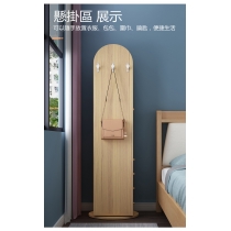 全身落地穿衣鏡家用儲物北歐風旋轉掛衣架臥室收納櫃試衣鏡 （IS7732)
