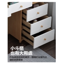 北歐可伸縮梳妝台臥室收納櫃書桌一體化妝臺全小戶型現代簡約化妝桌 （IS7741)