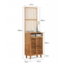 楠竹中式屏風櫃鞋櫃儲物櫃間廳櫃*67cm (IS7764)