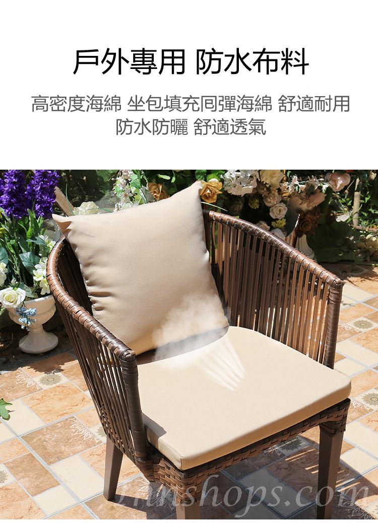 戶外傢俱 塑木桌椅套裝 160cm *一桌6椅(IS3190)