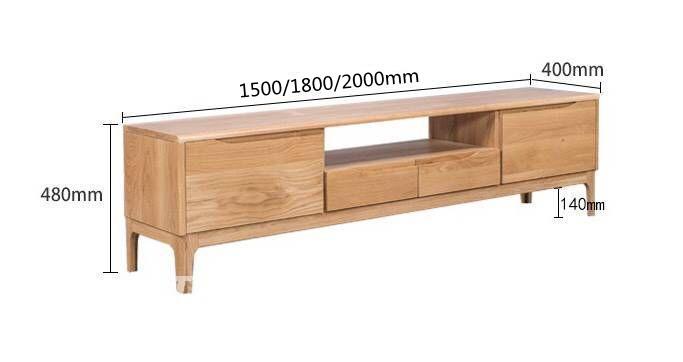 北歐實木系列 白橡木電視櫃 150cm/180cm /200cm (IS4942)