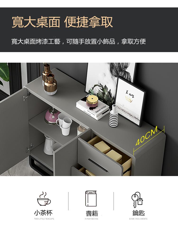 意式氣派系列 白/灰 餐邊櫃 *140/160cm (IS6918)