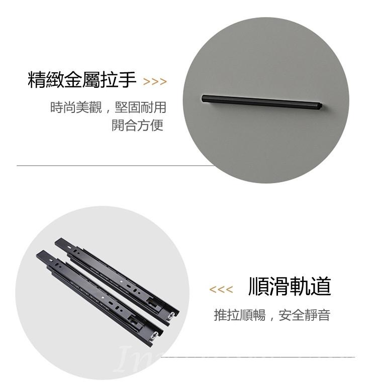 意式氣派系列 白/灰 餐邊櫃 *140/160cm (IS6918)