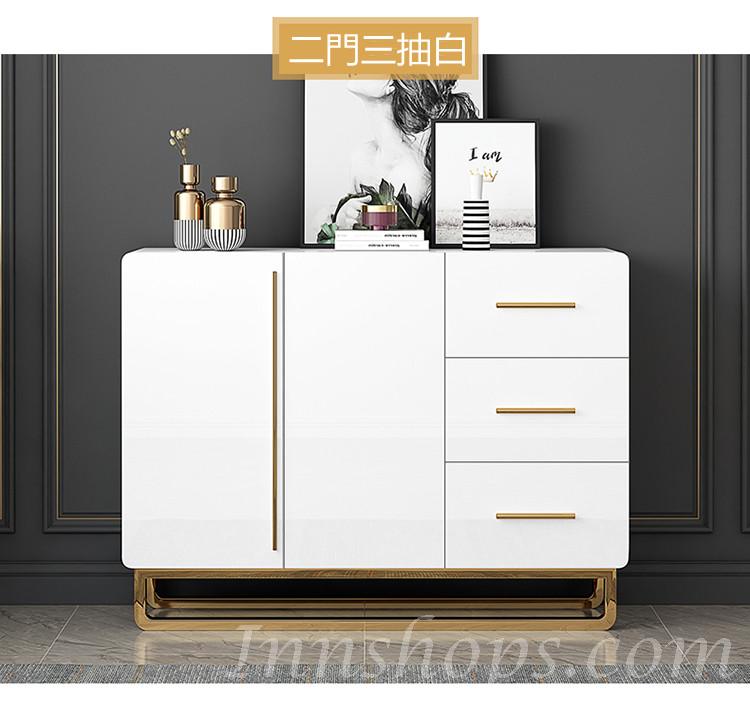 意式氣派系列 白/灰 餐邊櫃 *105/120cm (IS6919)
