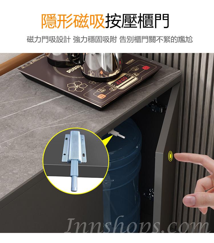 意式簡約現代輕奢岩板移動茶几床頭櫃儲物收納櫃（IS7784)