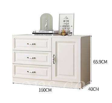 田園純白.象牙白系列 歐式 儲物櫃 電視櫃 *100cm (IS7803)